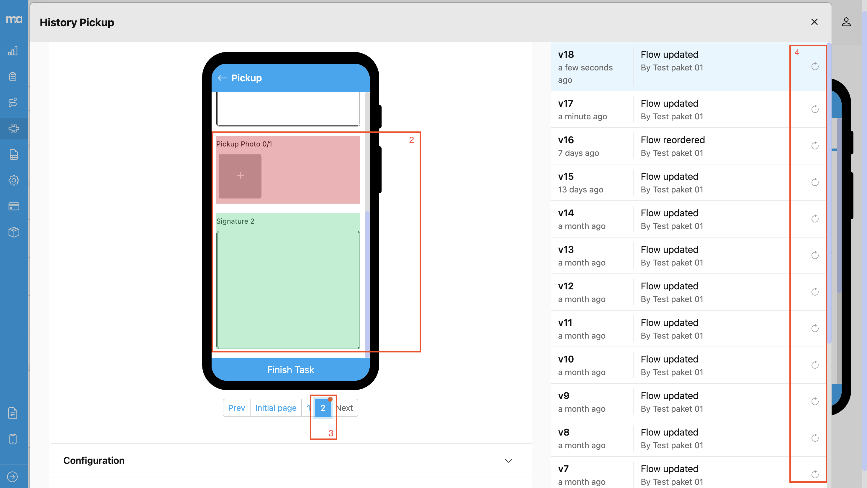 Flow History Display