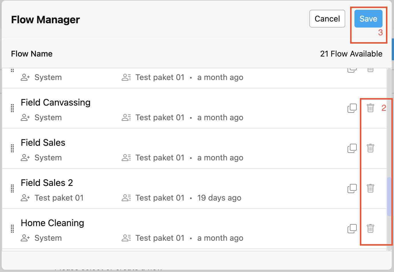 Flow Manager Display