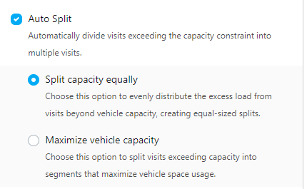 Auto Split Configuration